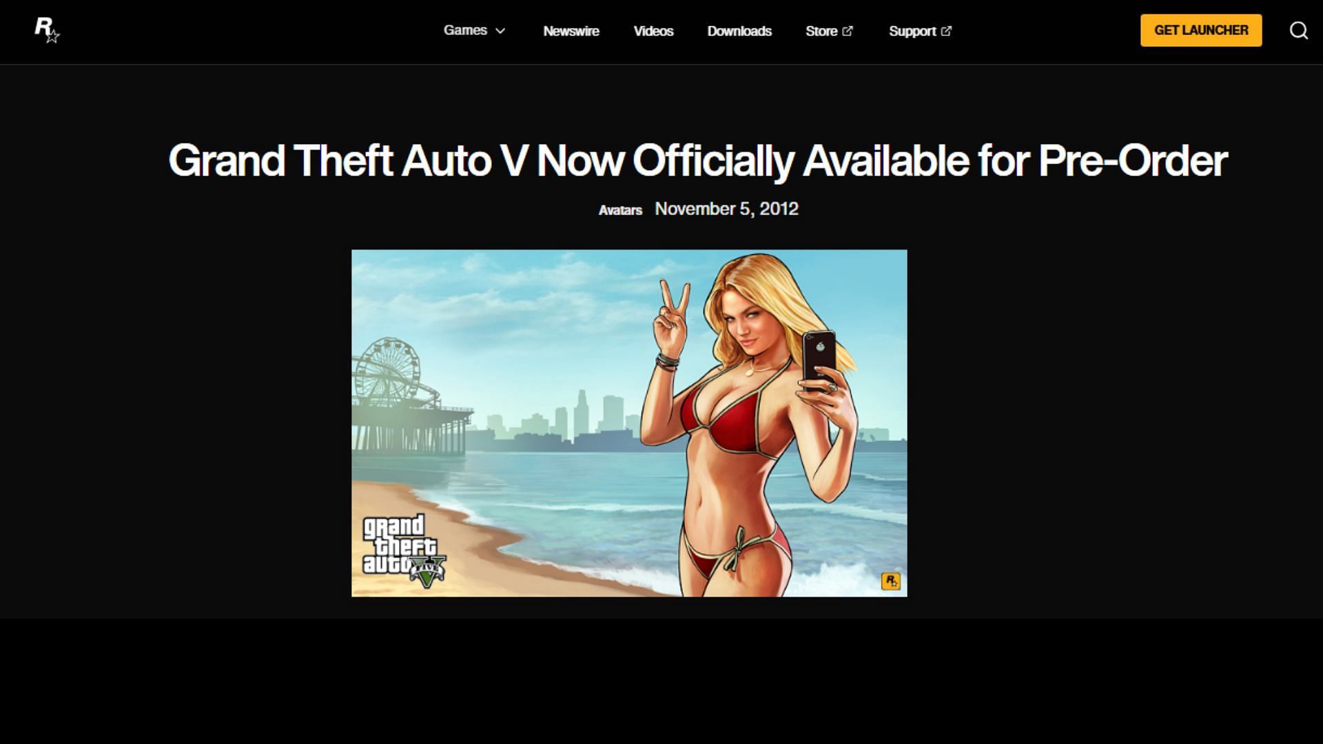 GTA 6 pre order date speculation: GTA 5 pre order announcement (Image via Rockstar Games)